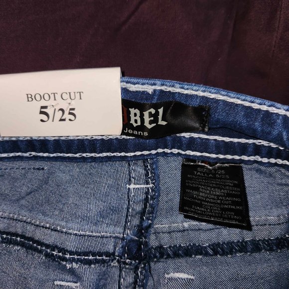 R3bel Bootcut Womens Jeans - Size Juniors 5 / 25 - NWT - Picture 4 of 4